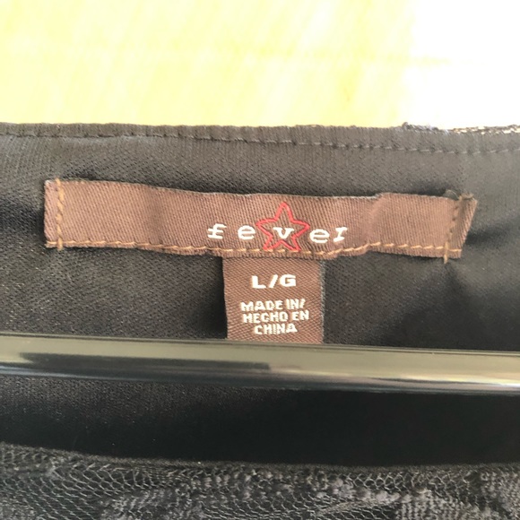 Vintage Fever 90s/Y2k Black Lacey Floral Short Sleeve Blouse Size L Gothic/Alt. - Picture 3 of 4